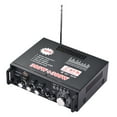 thumbnail image 1 of Mini amplificador de potencia de audio de 12 V / 110 V 2 canales 300 W + 300 W para uso en Carevas Amplificador de poder, 1 of 7