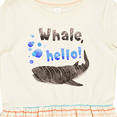 thumbnail image 4 of Inktastic Whale, Hello Cute Whale Shark with Bubbles Girls Toddler Dress, 4 of 5