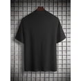 thumbnail image 3 of Classic Crew Neck Cotton T-Shirt - Soft Non-Stretch Fabric, Alphabets Pattern, Casual Versatile Top for Men and Youth - Perfect for Summer and Spring, 3 of 8