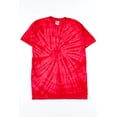 thumbnail image 3 of Red Tie Dye Shirt - Casual Unisex Summer T-Shirt, 3 of 3