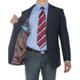 thumbnail image 4 of LN LUCIANO NATAZZI Mens Two Button Notch Lapel Blazer Modern Fit Suit Jacket Blue, 4 of 5