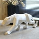 thumbnail image 2 of Leopardo, Figurita De Animal, Estilo Geométrico, Artesanía De Resina, Animal, Hogar, Sala De Estar, Decoraciones, Adornos De Escultura De Leopardo Noticed HA044459-01, 2 of 6