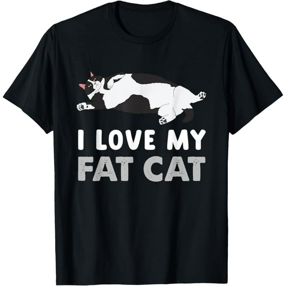 Funny Fat Cat I Love My Fat Cat T-Shirt