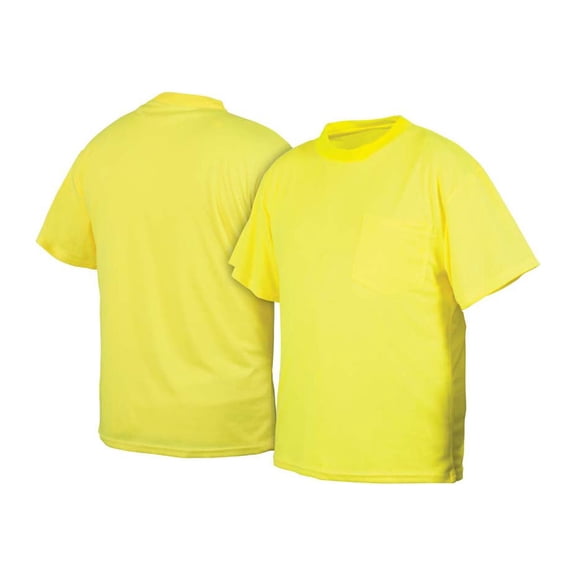 Hi-Vis Lime T-Shirt No Reflective Tape-Size 2X Large