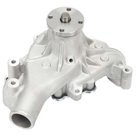 High-Performance Small Block Chevy Aluminum Water Pump - Long Style - T6 Aluminum - Curved Vane Impeller - Leak Proof - 3/4" Bearing - Street Use - SBC V8 Fits select: 1988-1999 CHEVROLET GMT-400