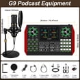 thumbnail image 2 of Paquete de equipo de podcast: interfaz de audio neculogy G9 con micrófono BM800, 2 of 9