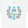 thumbnail image 4 of Inktastic My Opa Loves Me with Flowers and Hearts Boys or Girls Baby Bodysuit, 4 of 5