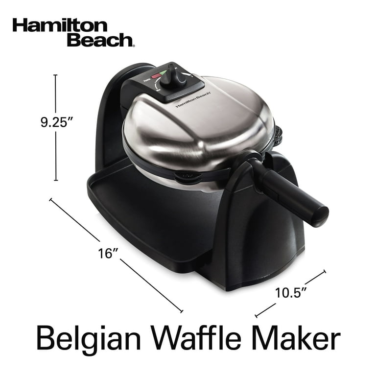 Hamilton Beach Flip Belgian Style Waffle Maker with Removable