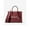 Oxblood, variant on Women's Small Polyester Signature Tote Bag, Brown