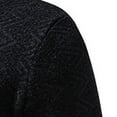 thumbnail image 4 of Men's Standing neck Sweater Waffle Patterned Long Sleeve Cable Knit Sweater, 4 of 5