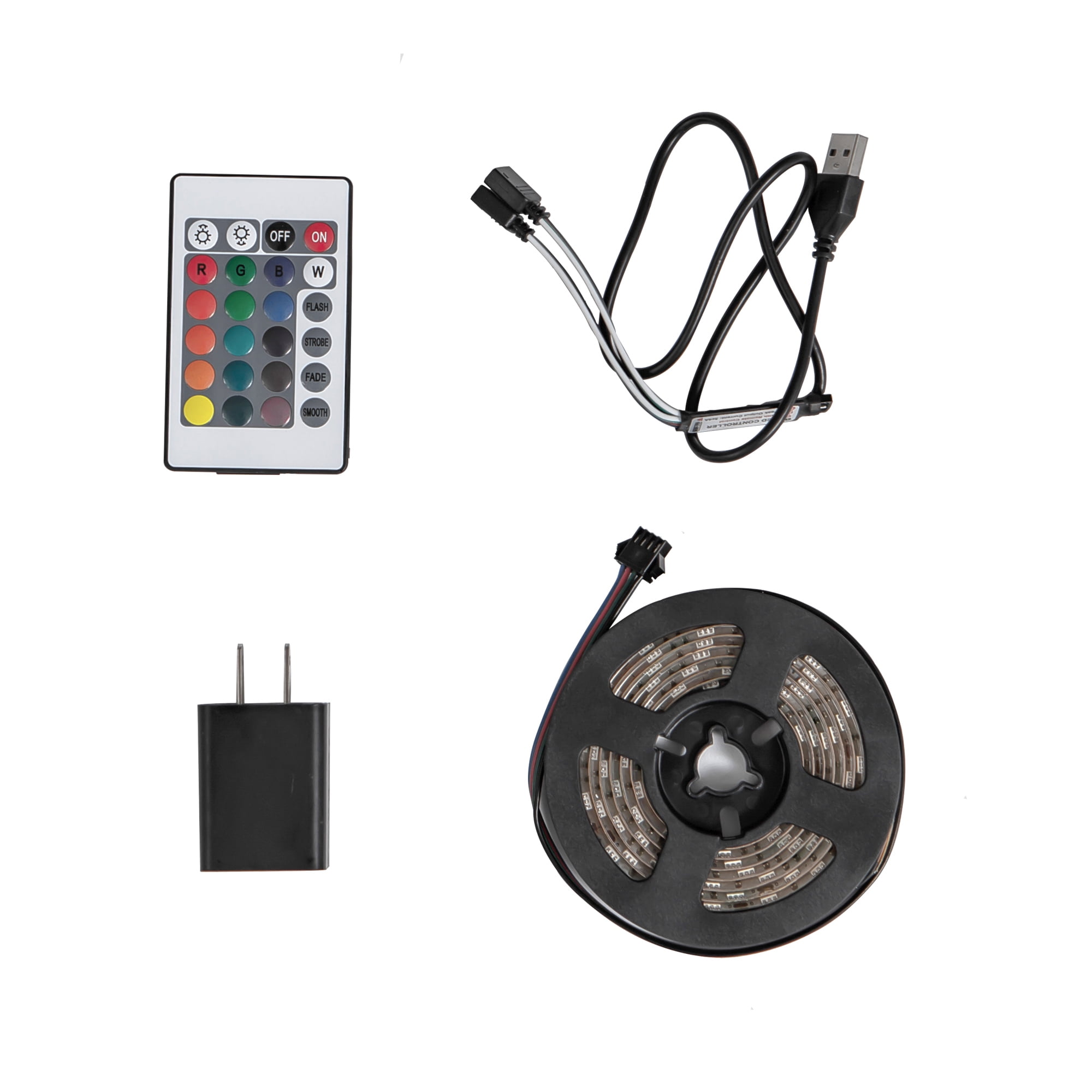 Demi Bonn 6 Drawer Dresser, Modern Chest of Drawers with Led Lights, Wooden Dresser for Bedroom with Sturdy Frame for Living Room, Entryway, Hallway, White-L