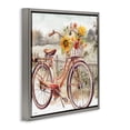 thumbnail image 3 of Stupell Industries Cottage Autumn Floral Bicycle Gray Floating Frame Canvas Art, 25 x 25, by Nicole DeCamp, 3 of 8