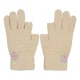 thumbnail image 1 of Guantes Para Frio De Tela Level 26 Tejido Beigecon Moño Rosa, 1 of 3