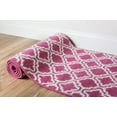thumbnail image 2 of Well Woven StarBright Calipso Modern Trellis Kids Runner Rug, Pink, 2' x 7'3", 2 of 5