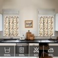 thumbnail image 4 of Kitchen Curtains 36 Inch Short - 3 Panel Set with Cute Farmhouse Egg & Chicken Print, Rod Pocket Window Curtain, 100% Polyester for Rustic Coop, Farm Kitchen, Easy Wash, 4 of 6
