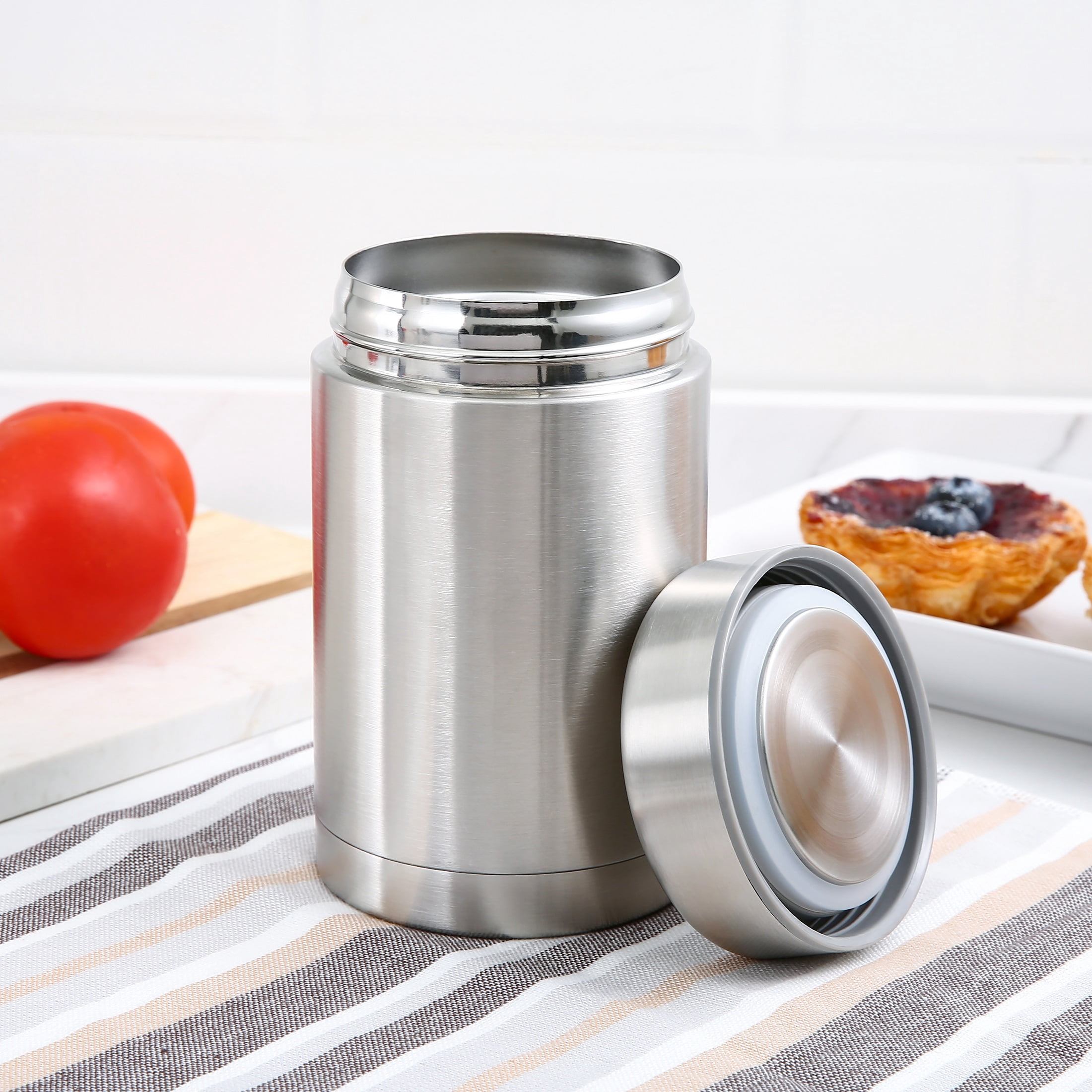 Mainstays 16 oz Food Jar, Stainless Steel