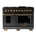 thumbnail image 6 of Gemstone Professional 48-in Natural Gas Range in Titanium Stainless Steel, 6 of 16
