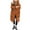 Orange, variant on Wutalume Women's Solid Color Winter Thickened Loose Long Knee-length Cotton-padded Down Jacket Coat, Warm and Cozy, Oversized Design, Perfect for Extreme Cold Weather,Black L