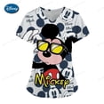 thumbnail image 1 of Woman Clothes Mickey T-shirts Hospital T-shirt Summer V Neck Tops Disney Top Women 2023 Pocket Minnie Mouse Nurse Uniform TeesXXXL Gao Jinjia LED, 1 of 2