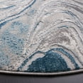 thumbnail image 3 of SAFAVIEH Meadow Joey Wavy Marble Area Rug, Blue/Grey, 6'7" x 6'7" Round, 3 of 8