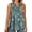 Green-Floral, variant on Plus Size Tank Tops for Women Henley V Neck Sleeveless Shirts Dressy Floral Blouses Summer Tunic Tops