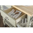 thumbnail image 6 of Linon Barker 3-Tier Mobile Serving Cart with Drawers & Towel Rack, 39" Length, Gray, 6 of 17
