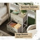 thumbnail image 5 of Mesita de noche WLIVE, cómoda de 2 cajones para dormitorio, roble greige, 5 of 7
