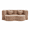 A-Camel, variant on Convertible Sofa Bed, 78.74" Burnt Orange Sponge Couch with Pillows for Living Room