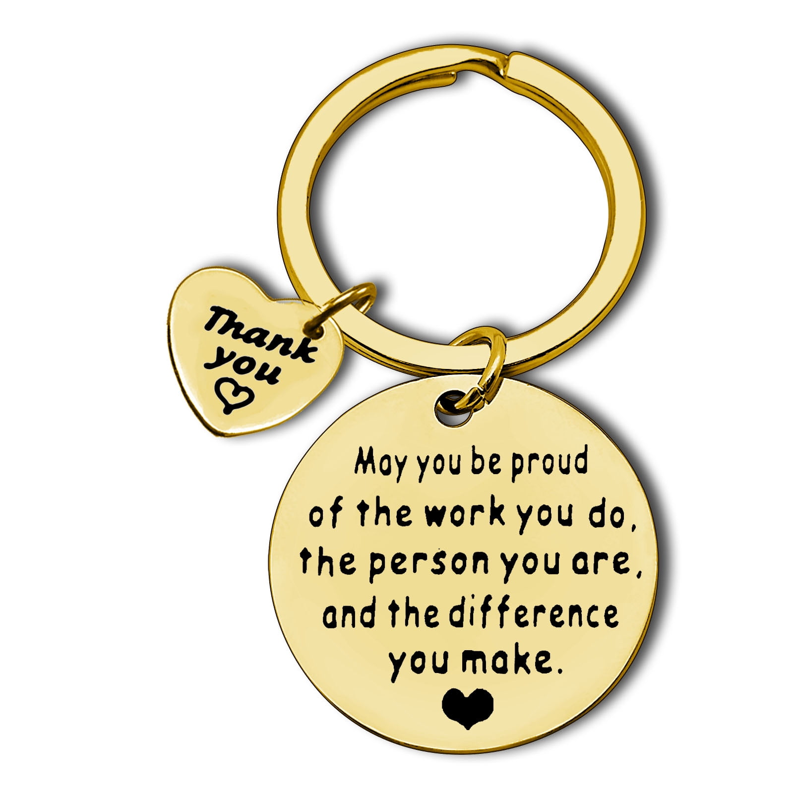 Employee Appreciation Gift Thank You Keychain Gift for Coworker Thank