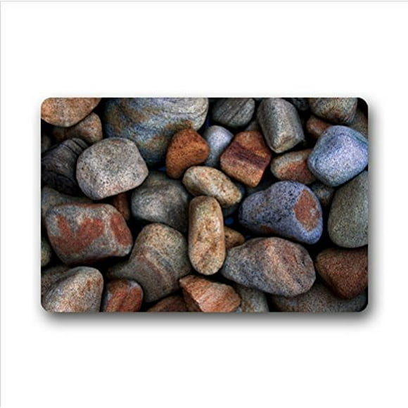 RYLABLUE Beautiful colorful stone Doormat Floor Mats Rugs Outdoors/Indoor Doormat Size 23.6x15.7 inches
