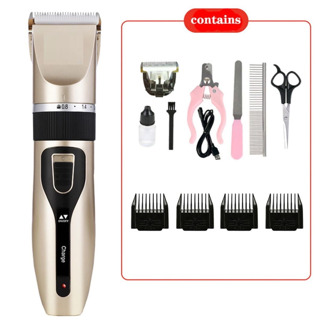 Zjrui Dog Grooming Kit Clippers, Professional Pet Hair Clippers Pet