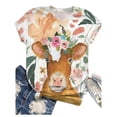 thumbnail image 1 of Birdeem T-Shirt Blouse pour Femmes Grande Taille à Manches Courtes Imprimé 3D, 1 of 8