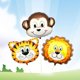 thumbnail image 3 of 12pcs Precioso Zoo Farm Animal Face Helio Foil Globo Decoración para SM SunniMix Zoo Animal Head Foil Blowoon, 3 of 8