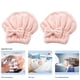 thumbnail image 4 of Paquete de toallas de microfibra para el cabello seco Laklulu, gorro de ducha con lazo, paquete de gorro de ducha en rollo para regalo de mujer, 2 paquetes, 4 of 5
