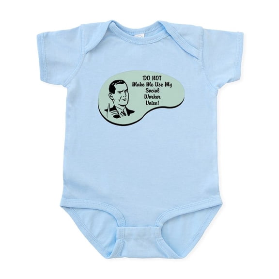 CafePress - Social Worker Voice Infant Bodysuit - Baby Light Bodysuit, Size Newborn - 24 Months