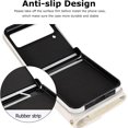 thumbnail image 5 of for Samsung Galaxy Z Flip 4 Case with Card Slot Holder, [RFID Blocking] [Crossbody Strap] Women Girls PU Leather Wallet Case Lanyard Kickstand Crossbody Bag for Z Flip 4 - White, 5 of 14