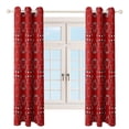 thumbnail image 4 of Red Bandana 2 Panels Blackout Curtains for Bedroom Living Room Drapes Kitchen Room Window Blackout Curtain Grommet, 4 of 6