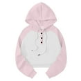 thumbnail image 4 of IMENGL Chandails Molletonnés pour Femmes, Coupe Ample, Couleur Unie, Rose m, Taille M-3TG, 4 of 5