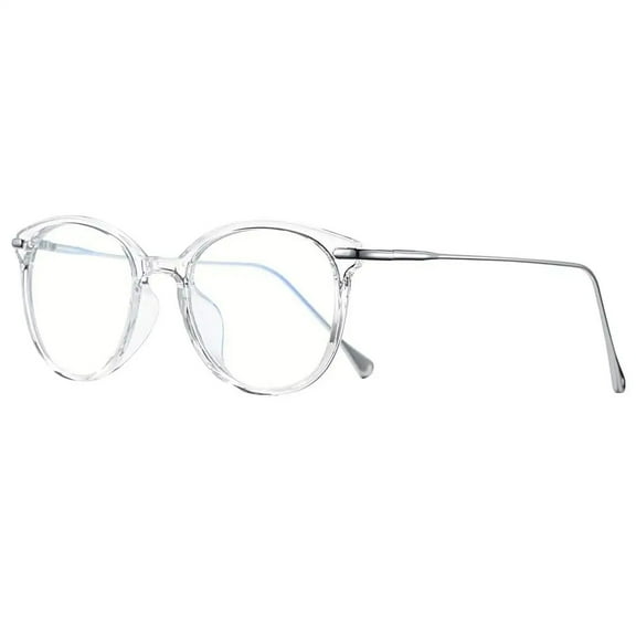 Azorb Round Blue-light Glasses for Woemn，Square Frames Anti-blue Light Glasses for Gaming and Reading