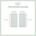 thumbnail image 5 of Exclusive Home Catarina Layered Solid Room Darkening Blackout and Sheer Hidden Tab/Rod Pocket Top Curtain Panel Pair, 52"x63", Winter, Set of 2, 5 of 7