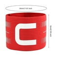 thumbnail image 5 of Hyasfey Captain Armbands for Soccer Adjustable Football Basketball Player Arm Bands Nylon Elastic "C" Bands Team Sports Accessories for Adults Youths, 5 of 7