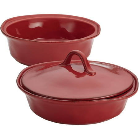 Apple Baker Set - rachael ray cucina 3-pc. round baker & lid set