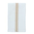 thumbnail image 5 of Arkwright Kitchen Herringbone Tea Towels, Pack of 12, White with Beige Stripe, 100% Cotton, 15 x 25 in, 5 of 5