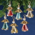 thumbnail image 2 of Solid Oak Kit Ornement Perlé Anges en Cristal Or, 2 of 2