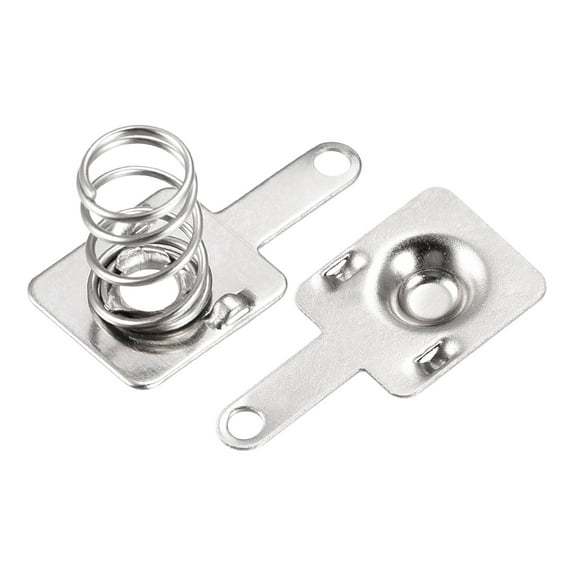 Battery Spring Plate AAA Battery Spring Contact Nickel Plate 8mmx9mm 20 Set