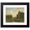 thumbnail image 2 of Jan Ekels the elder 14x12 Black Modern Framed Museum Art Print Titled - The so -Called Boerenverdriet on the Spui, Amsterdam (1750 - 1781), 2 of 5