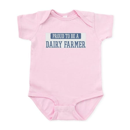 

CafePress - Proud To Be A Dairy Farmer Infant Bodysuit - Baby Light Bodysuit Size Newborn - 24 Months