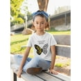 thumbnail image 2 of Leopard Butterfly Quote T-Shirt Juniors -Image by Shutterstock,  x-Small, 2 of 4