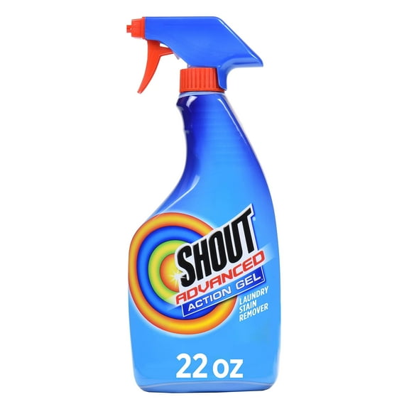 Shout Advanced Laundry Stain Remover Gel, Breaks Down 100 Types of Tough Stains - 22oz Spray