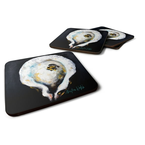 Carolines Treasures MW1327FC Oyster Eye Five Foam Coaster Set of 4 3 1/2 x 3 1/2 multicolor
